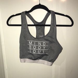 Gray Sports Bra